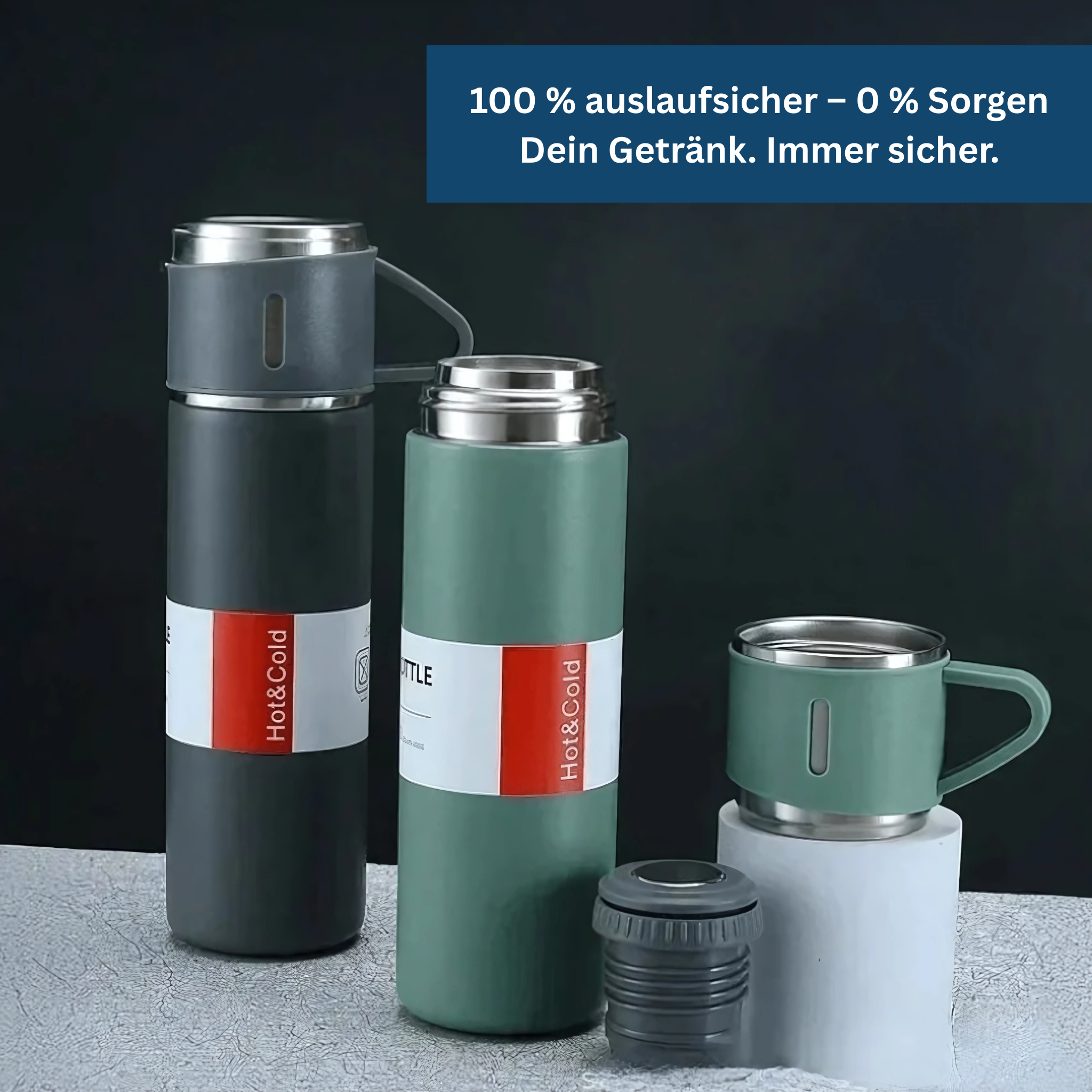 Stainless Steel Thermos Bottle – Vacuum Insulated & Durable