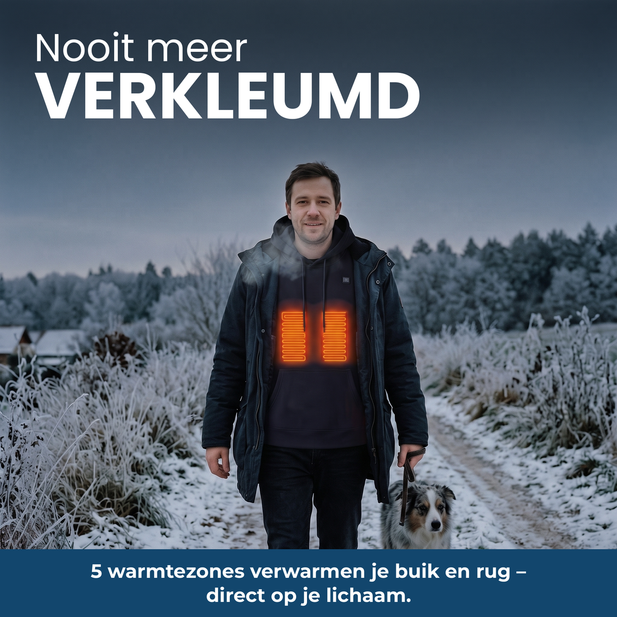 CozyHeat Heated Hoodie – nooit meer koud buiten