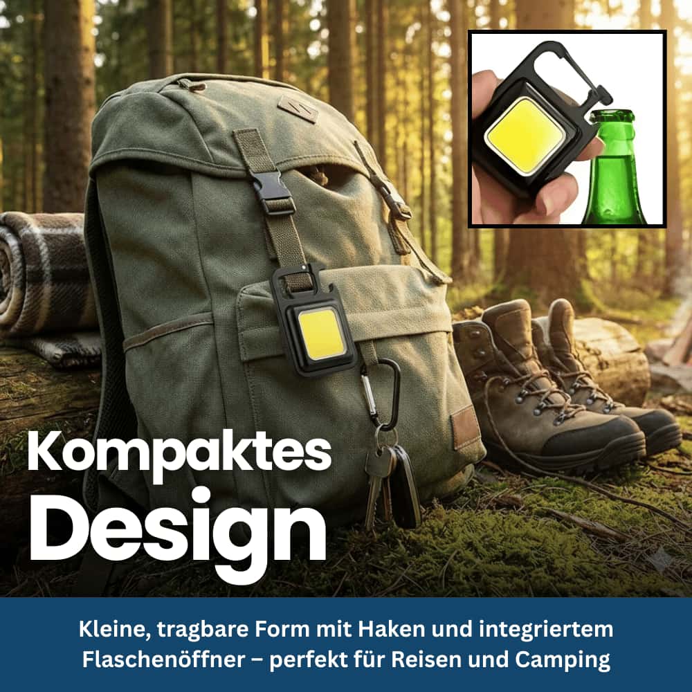 LumiKey Pro – Mini COB Keychain Light