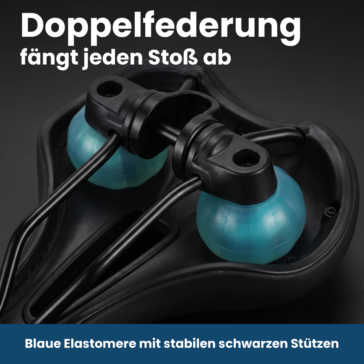 Doppelfederung - fängt jeden Stoß ab