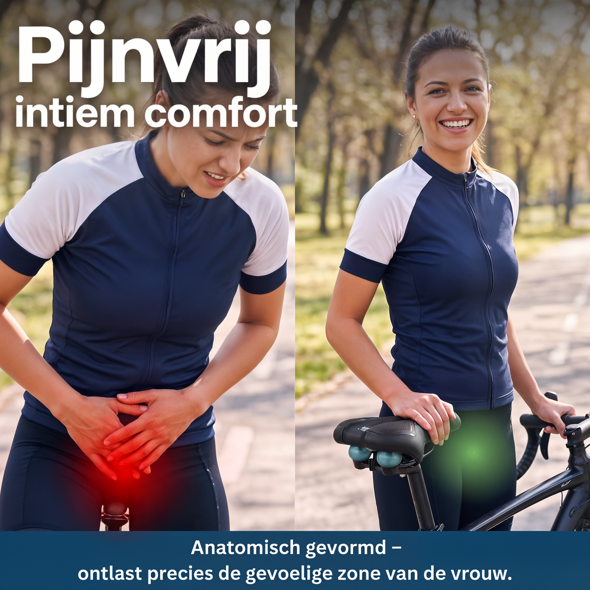 Pijnvrij intiem comfort - anatomisch gevormde drukverlichting voor vrouwen