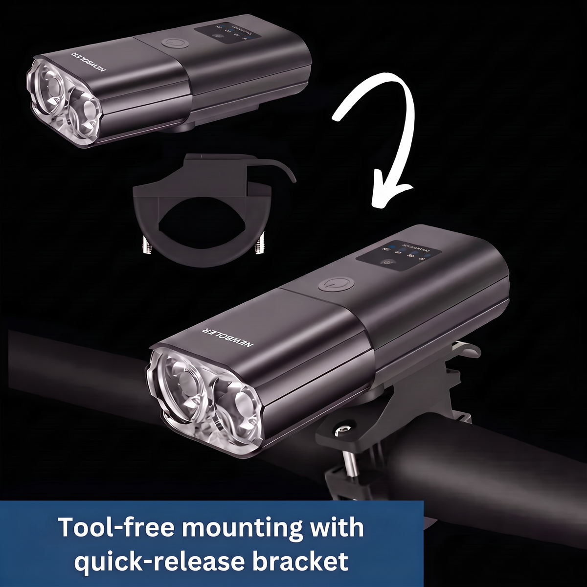 Lumo Front Light – tool-free mounting