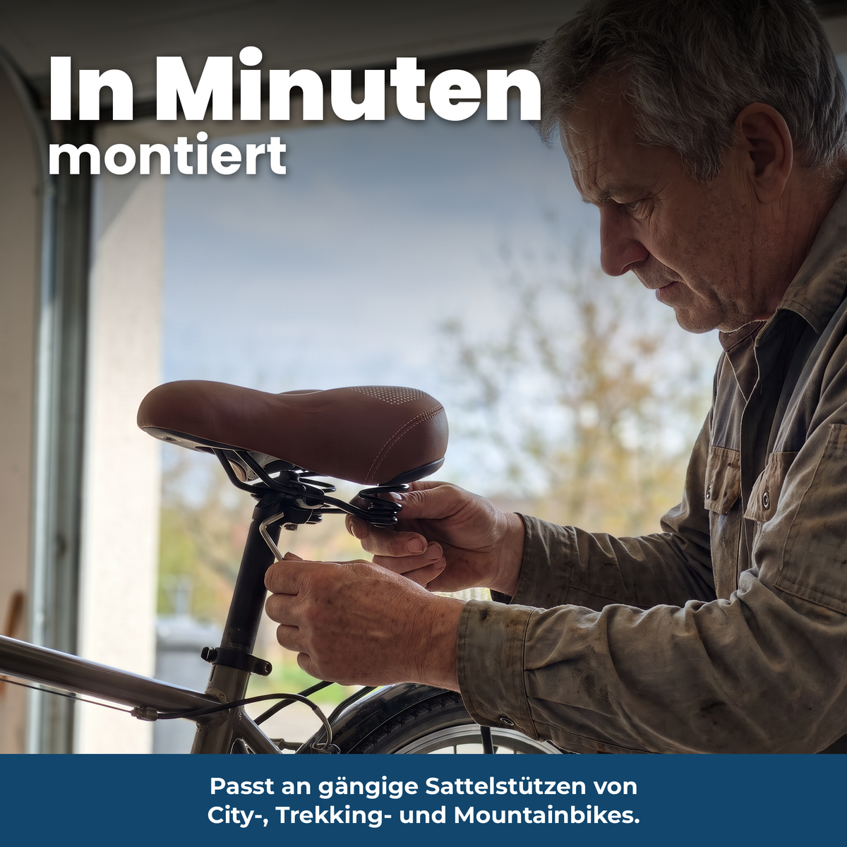 ErgoSoft Fahrradsattel: in Minuten montiert